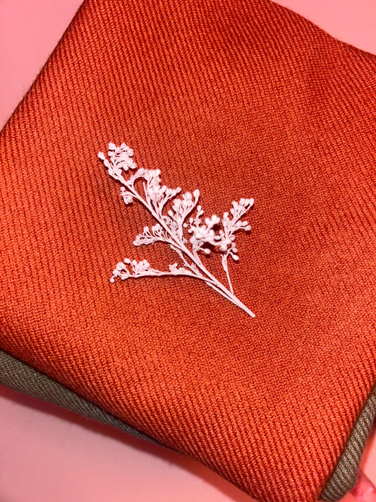 PURE CASHMERE SCARF - RUST