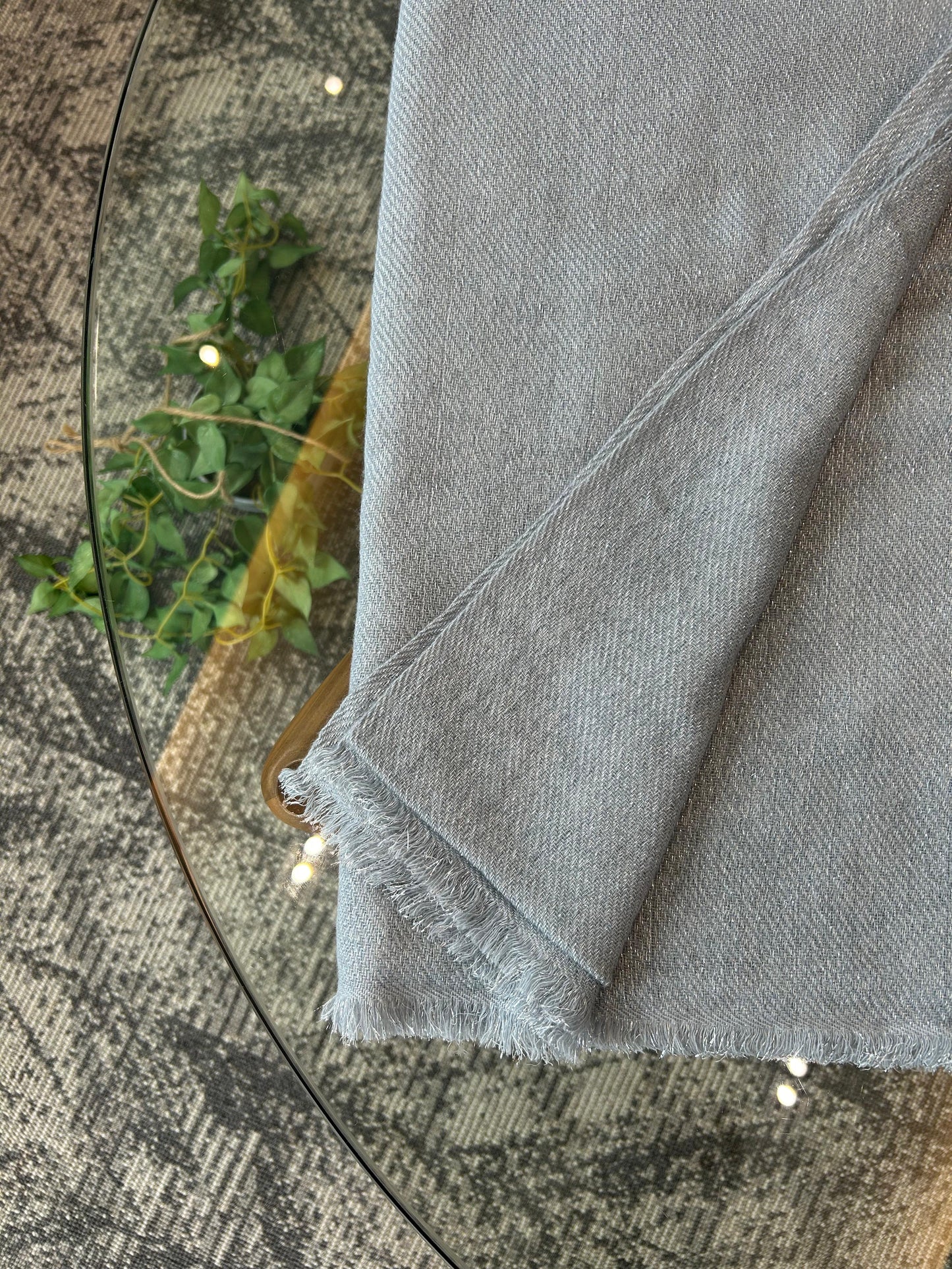 PURE CASHMERE GLIMMER SCARF - CELESTIAL BLUE