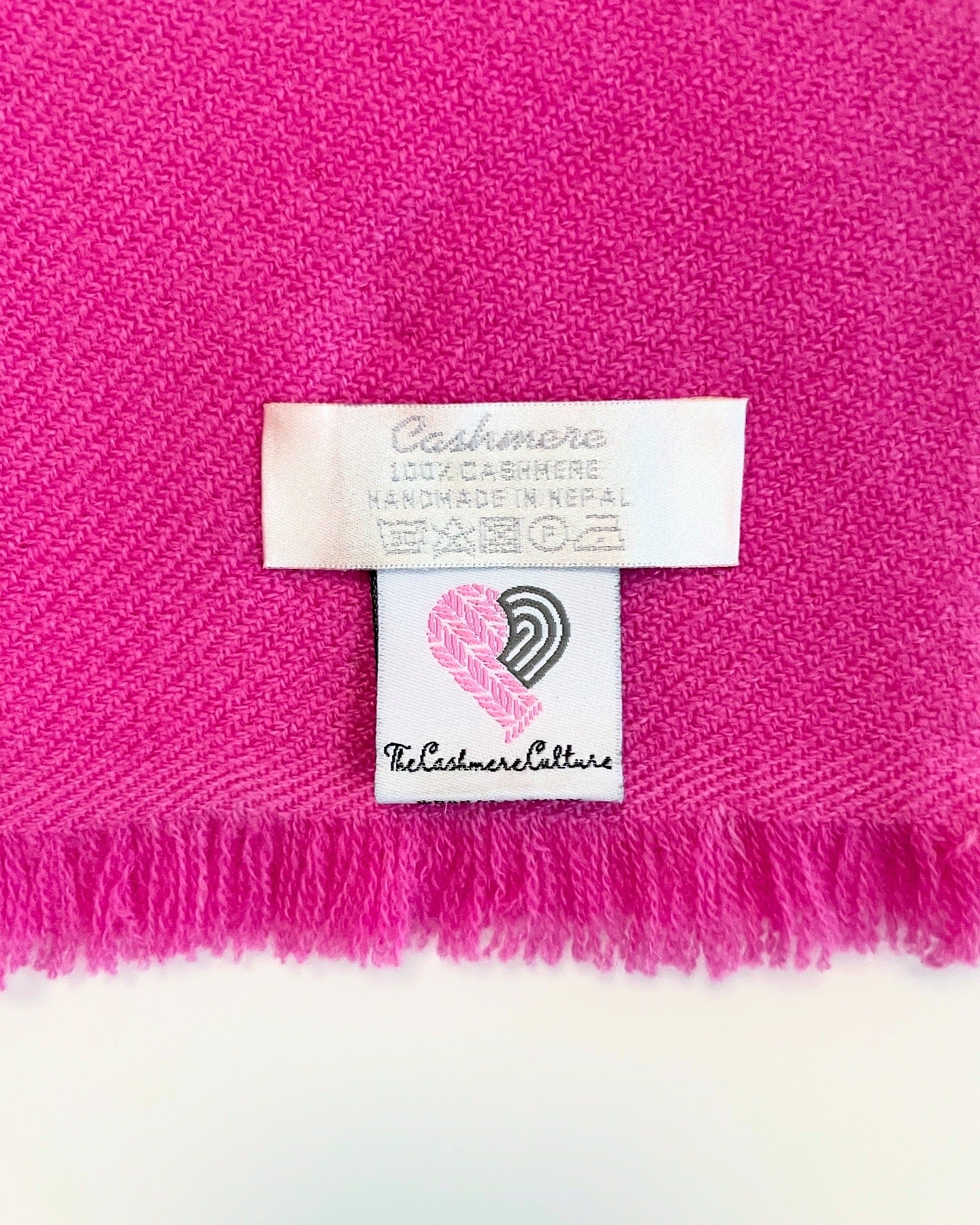PURE CASHMERE SCARF - FROSTED FUCHSIA