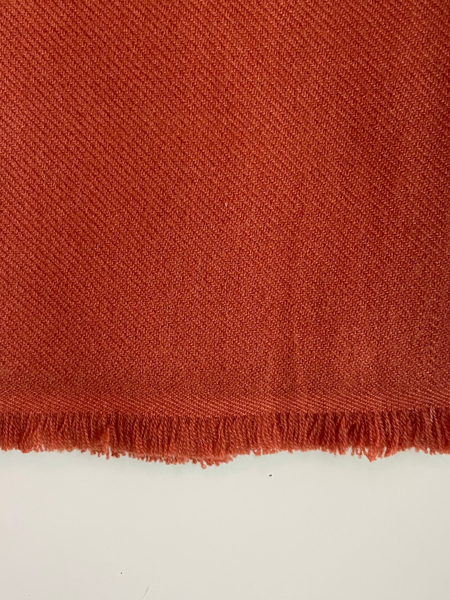 PURE CASHMERE SCARF - RUST