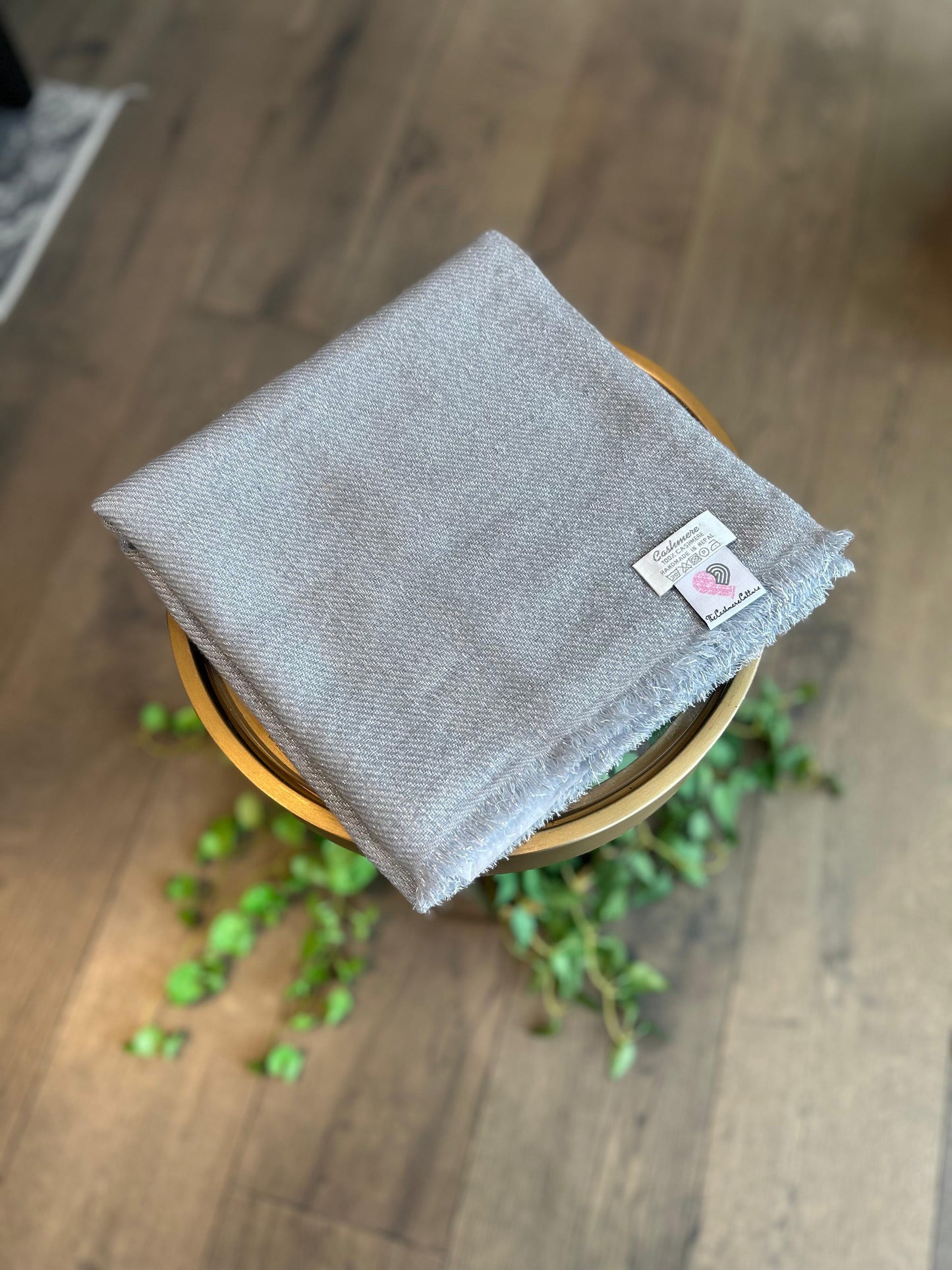 PURE CASHMERE GLIMMER SCARF - CELESTIAL BLUE