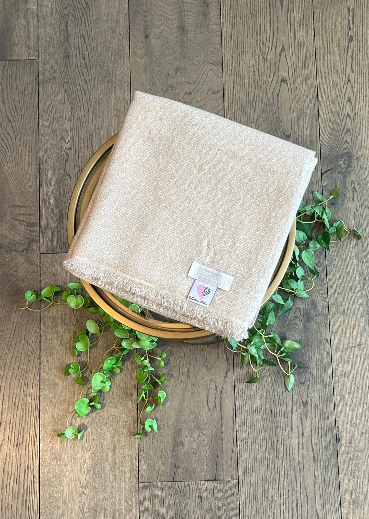 PURE CASHMERE GLIMMER SCARF - CELESTIAL BLUE